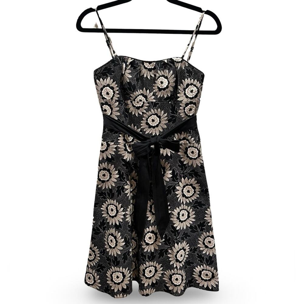 White House Black Market Sundress Size 0 Spaghetti Strap‎ Floral Cottage Prairie